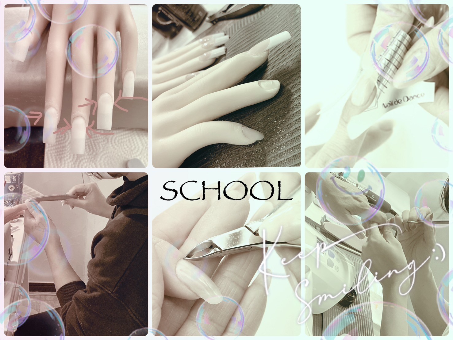 apprecier(アプレシエ)ネイルスクールの教材と実習風景